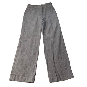 Loft Laura Brown Wide Leg Wool Trousers.  Size 6